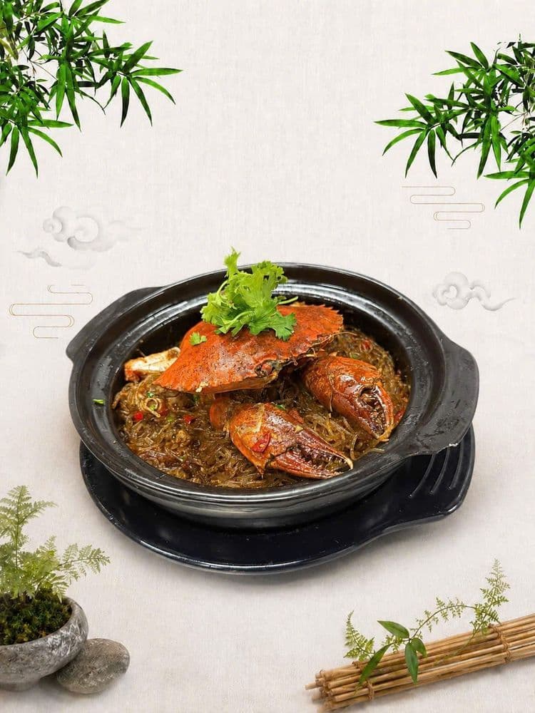 Cua xào miến XO 