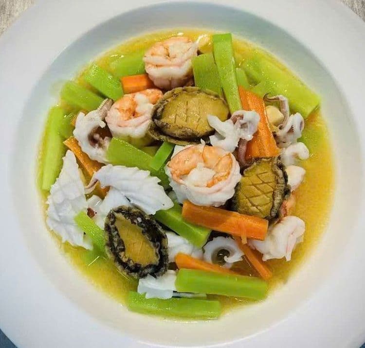 Hải sản xào thanh đạm