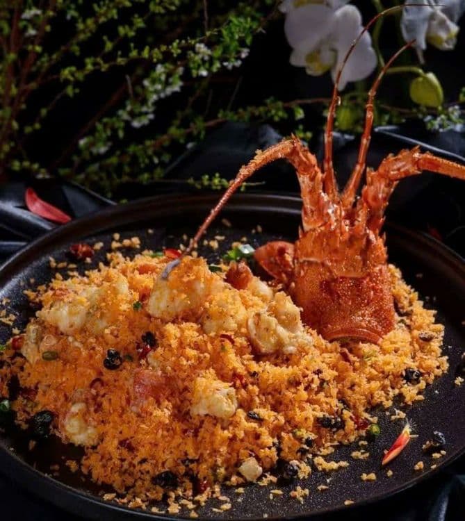 Tôm hùm bông tị phong đường 