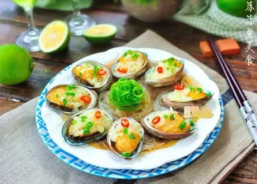 Bào ngư (hấp miến tỏi, súp)